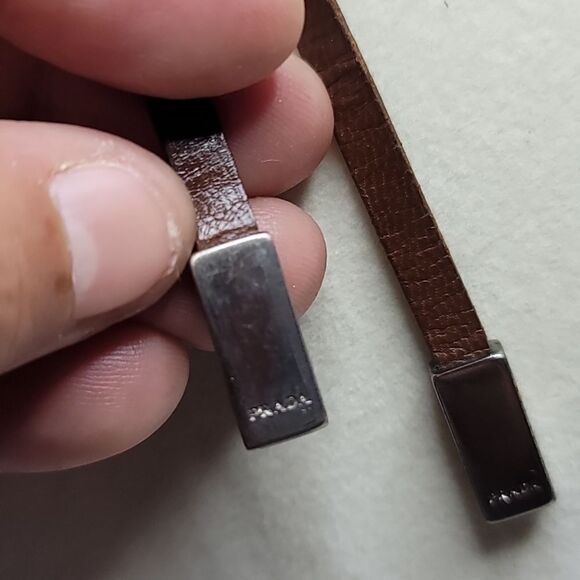 Prada LEATHER Floral CHOKER Necklace in EUC With DUSTBAG - Picture 7 of 7